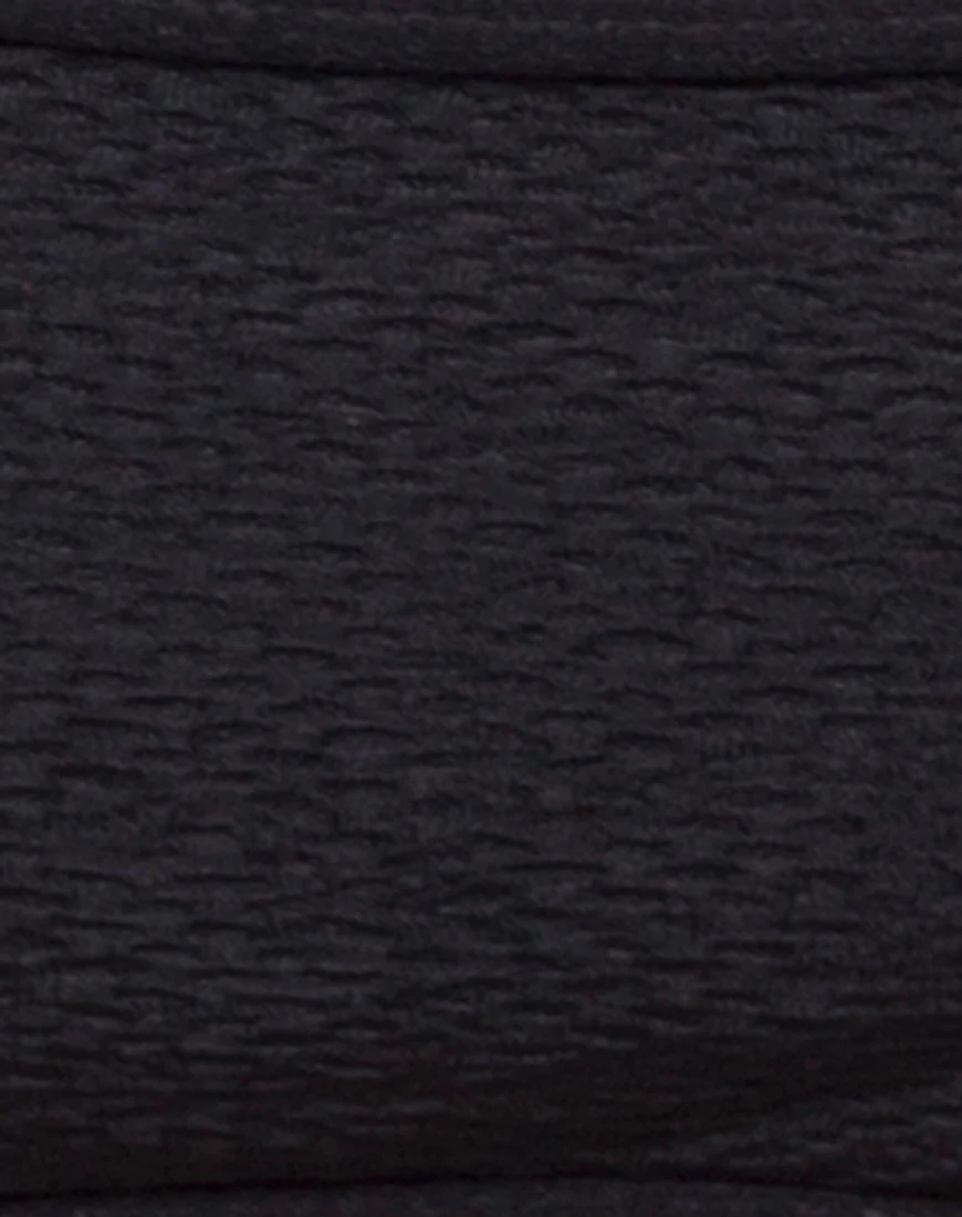 Ina Bottom Bikini in Texture Black - Image 3