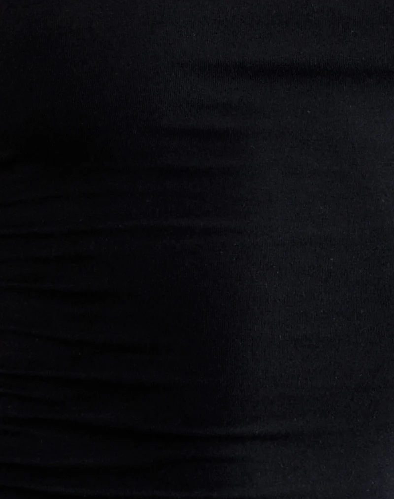 Inaja Cut Out Cami Top in Jersey Black - Image 6