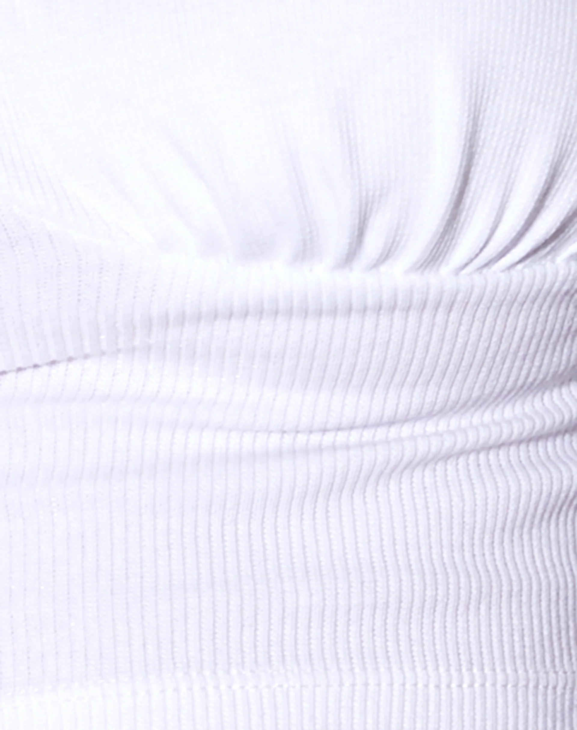 Inalo Crop Top in Rib White - Image 6