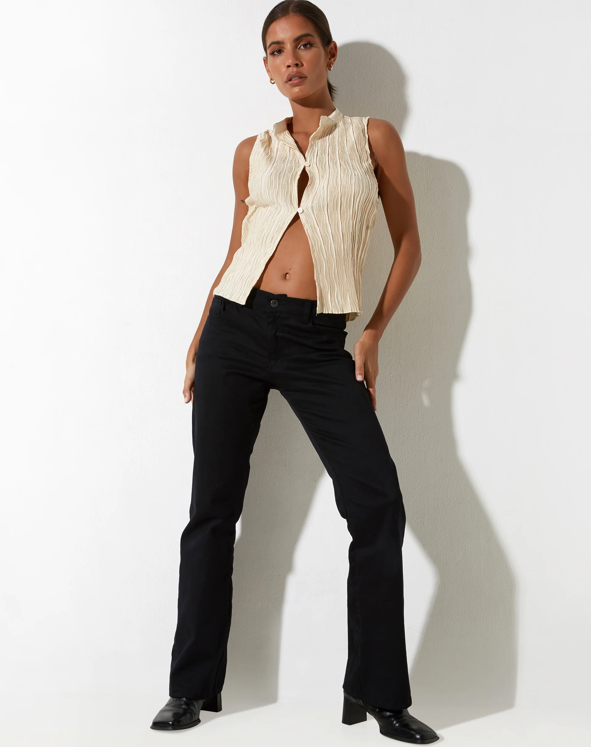 Inara Top in Crinkle Ivory - Image 5