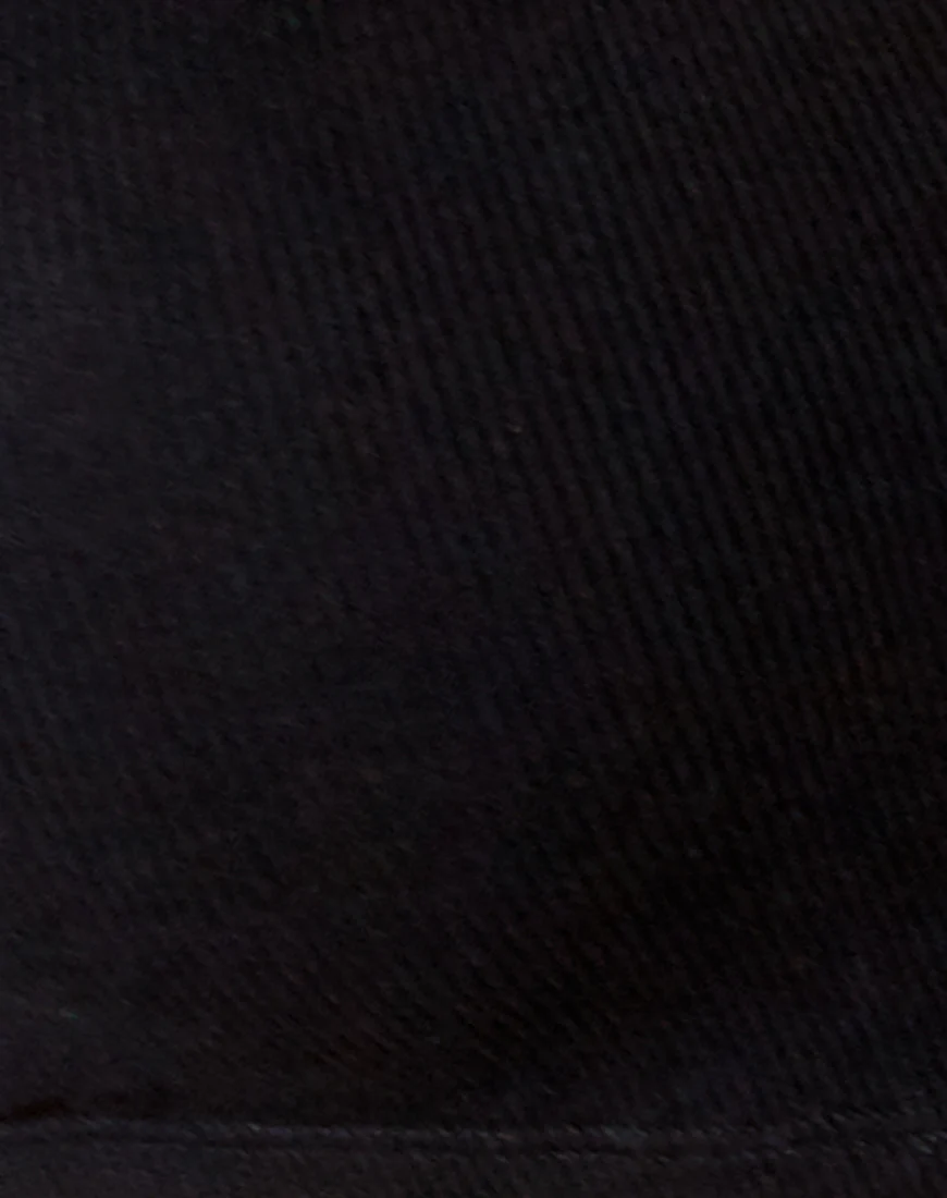 Ineke Crop Top in Rib Black - Image 5