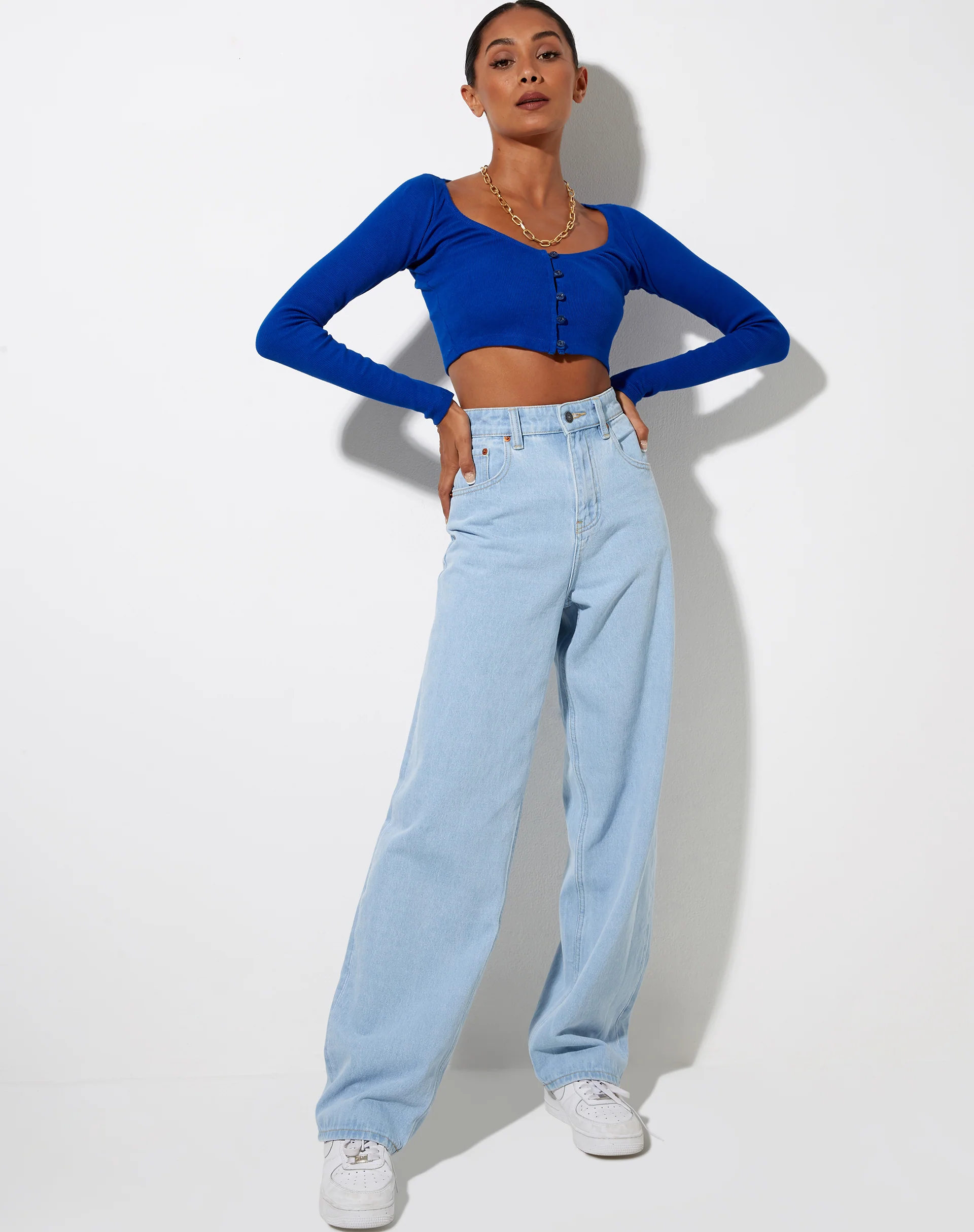 Ineke Crop Top in Cobalt - Image 4