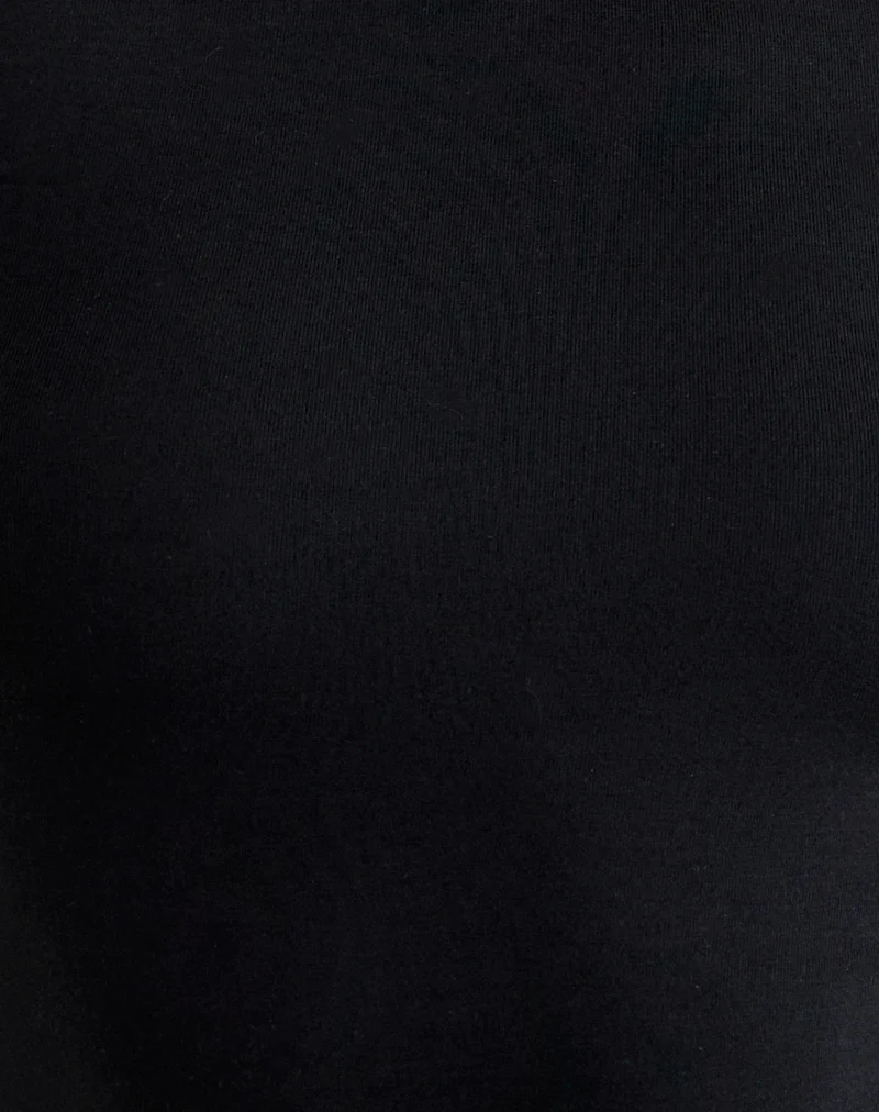 Ione Quarter Sleeve Top in Black - Image 5