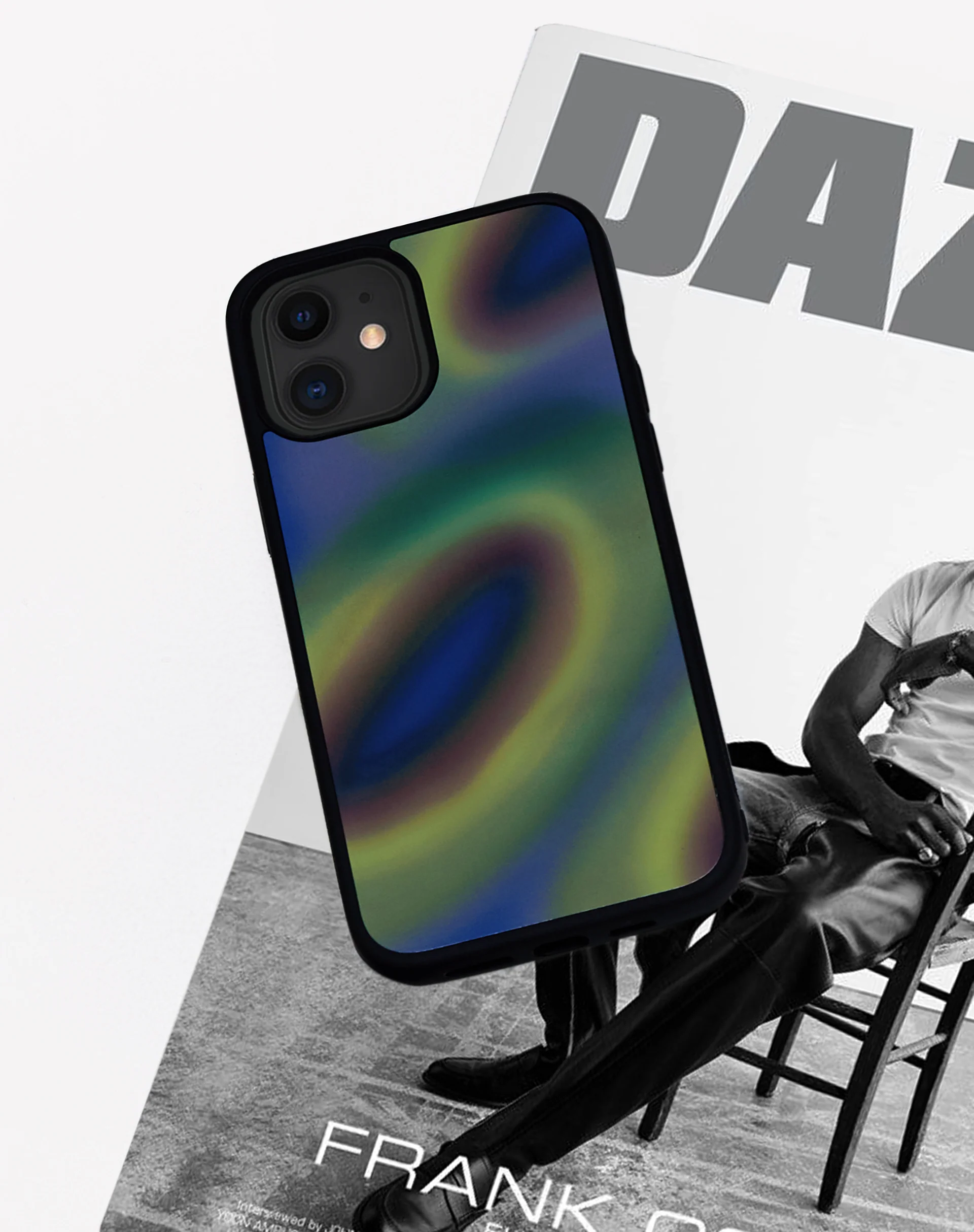 Iphone Case in Triple Orb Blue and Green - Image 5
