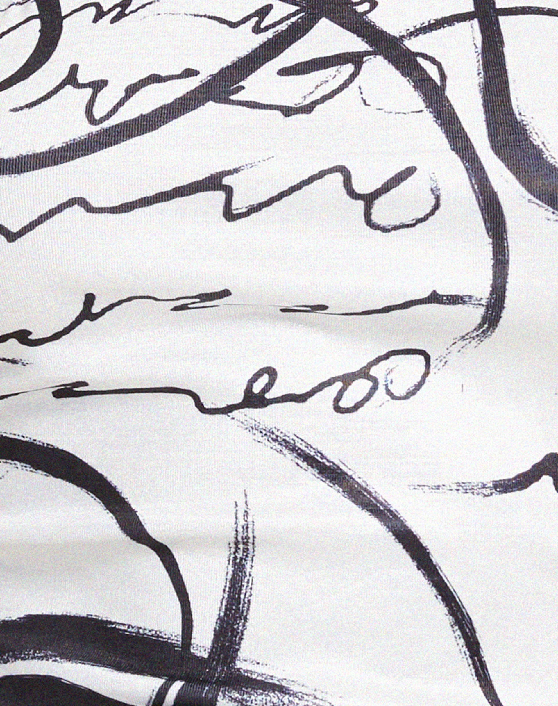 Irvana Bandeau Top in Mono Doodle Black and White - Image 5