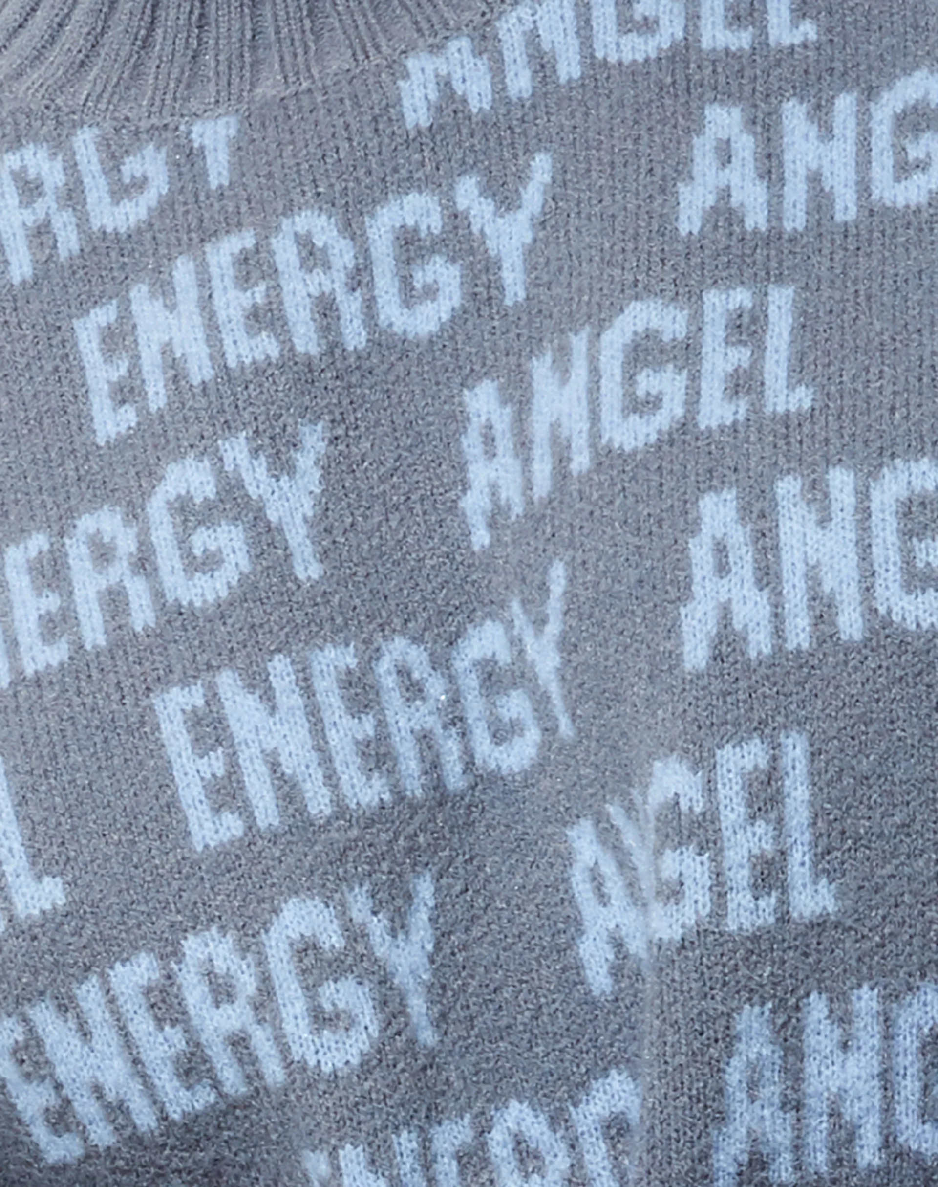 Iskov Jumper in Soft Grey and Powder Blue Angel Energy - Image 5