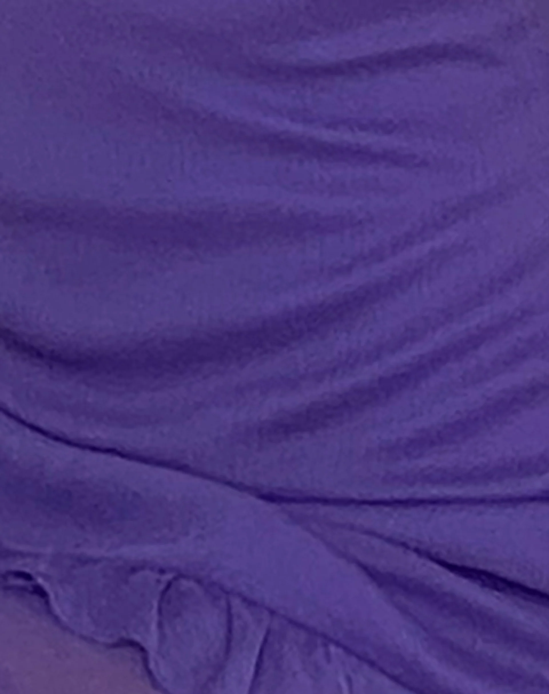 Isobel Rosette Ruffle Mini Dress in Purple Chiffon - Image 7