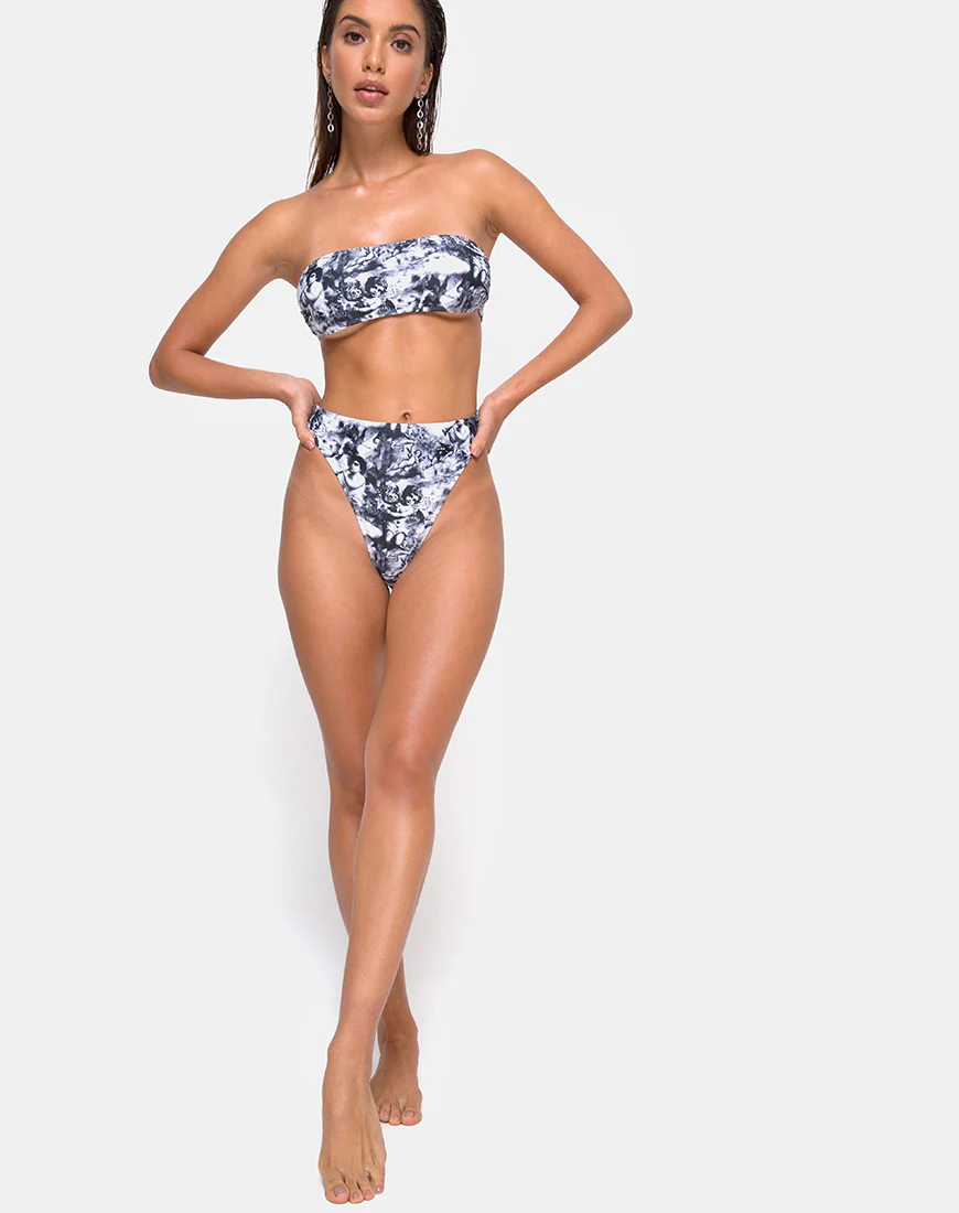 Izarla Bikini Tube Top in Cherub Grey - Image 3
