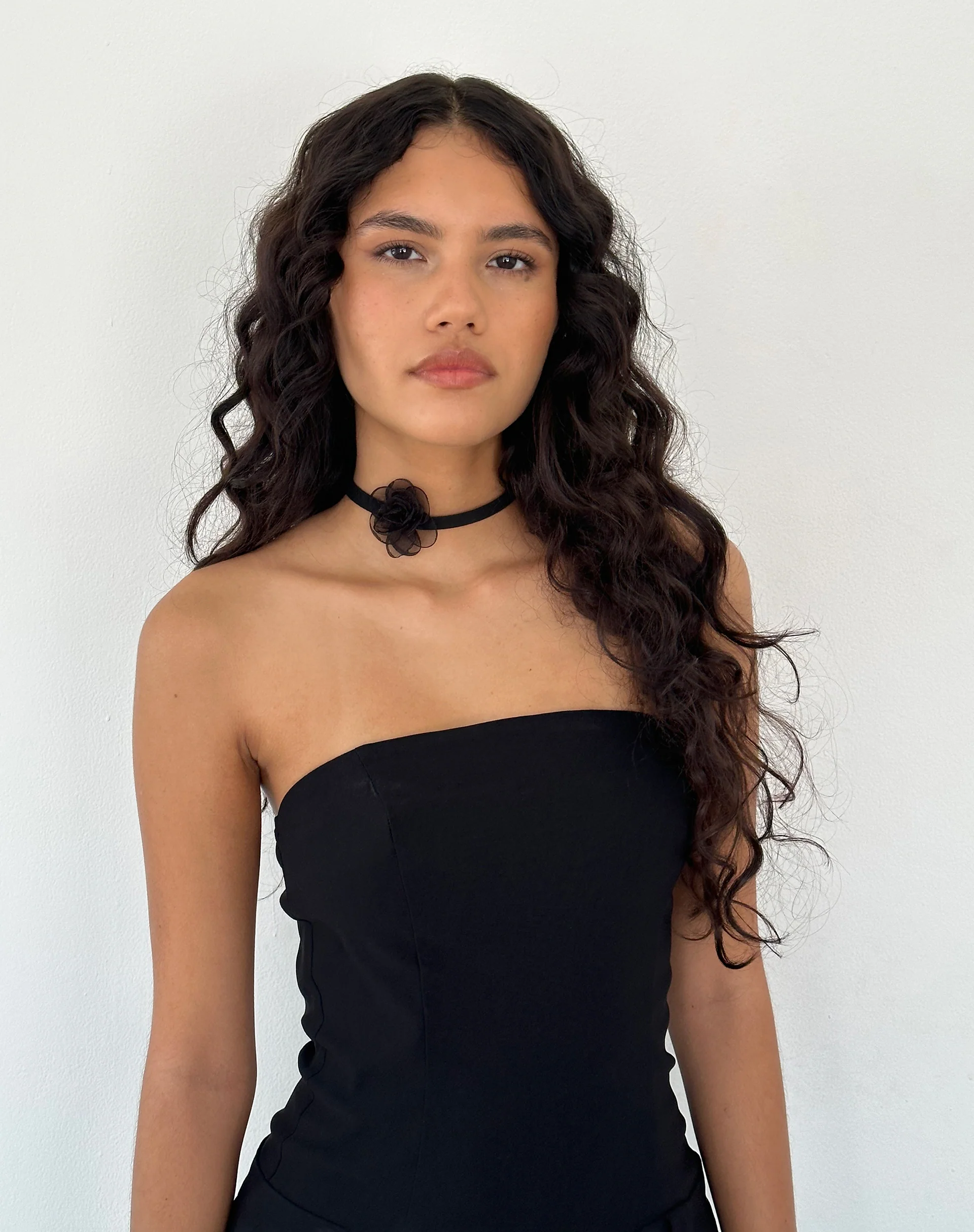 Jada Black Rose Choker Necklace by Gemini Jewels - Image 3