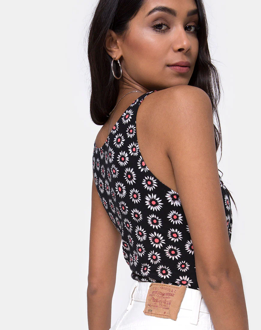 Jairi Wrap Bodice in Dancing Daisy - Image 2
