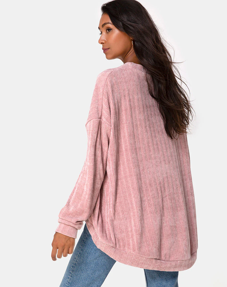 Jama Jumper in Knit Pink - Image 2