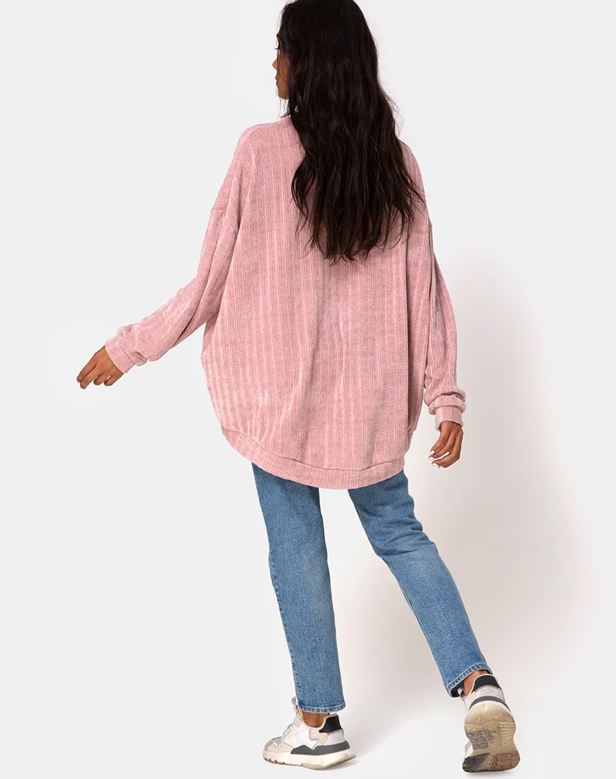 Jama Jumper in Knit Pink - Image 4