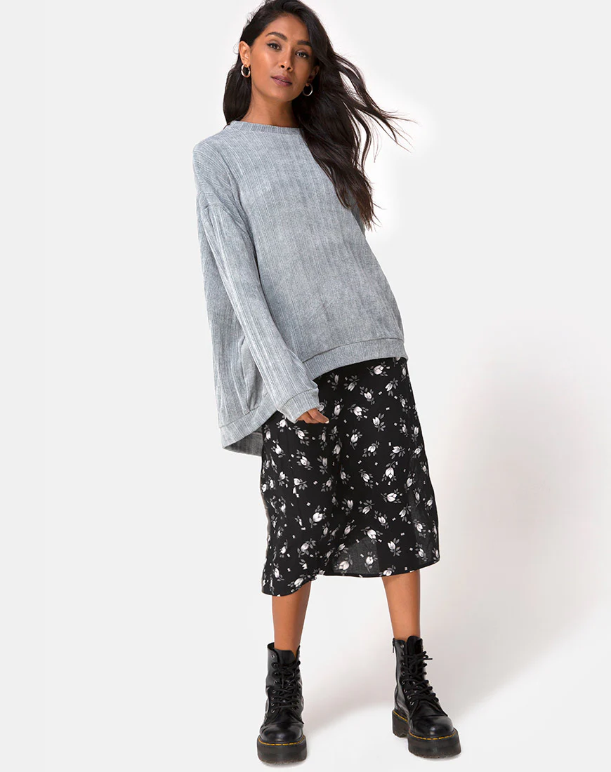 Jama Jumper in Knit Silver - Image 3