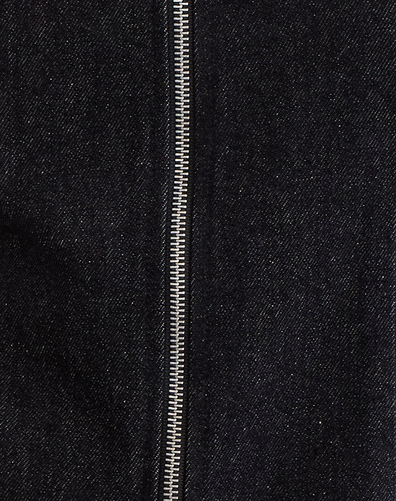 Janae Vest in Denim Black Wash - Image 5