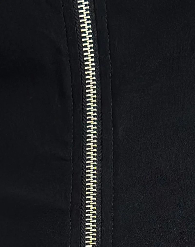 Janae Vest Top in Stretch Tailoring Black - Image 5