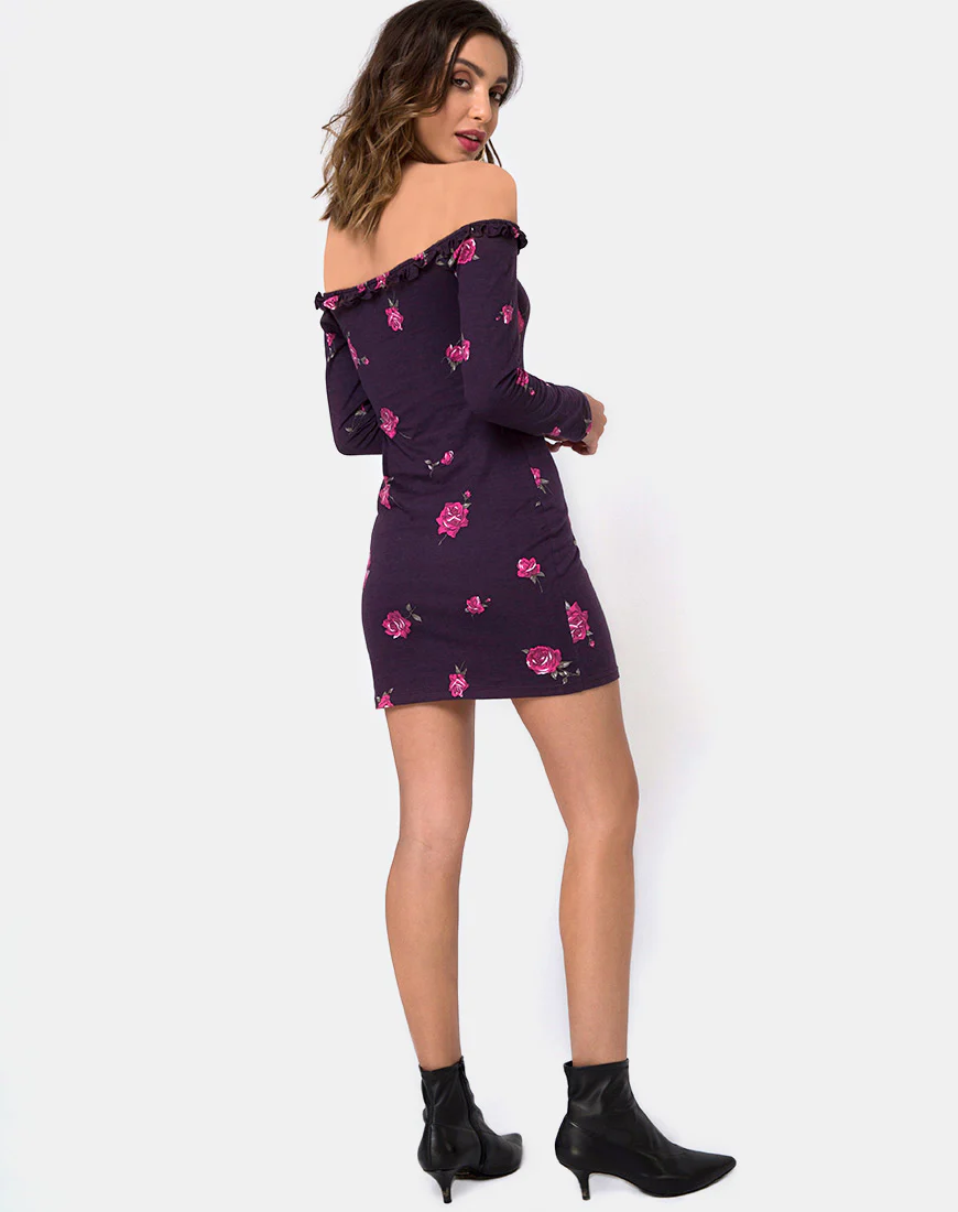 Janelis Bodycon Dress in Evening Rose - Image 4