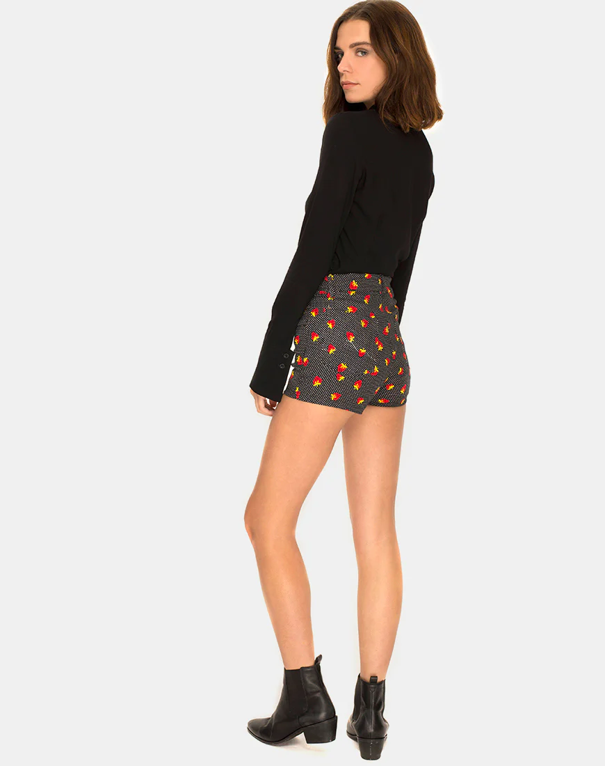 Jango Short in Fruit Polka Black - Image 4