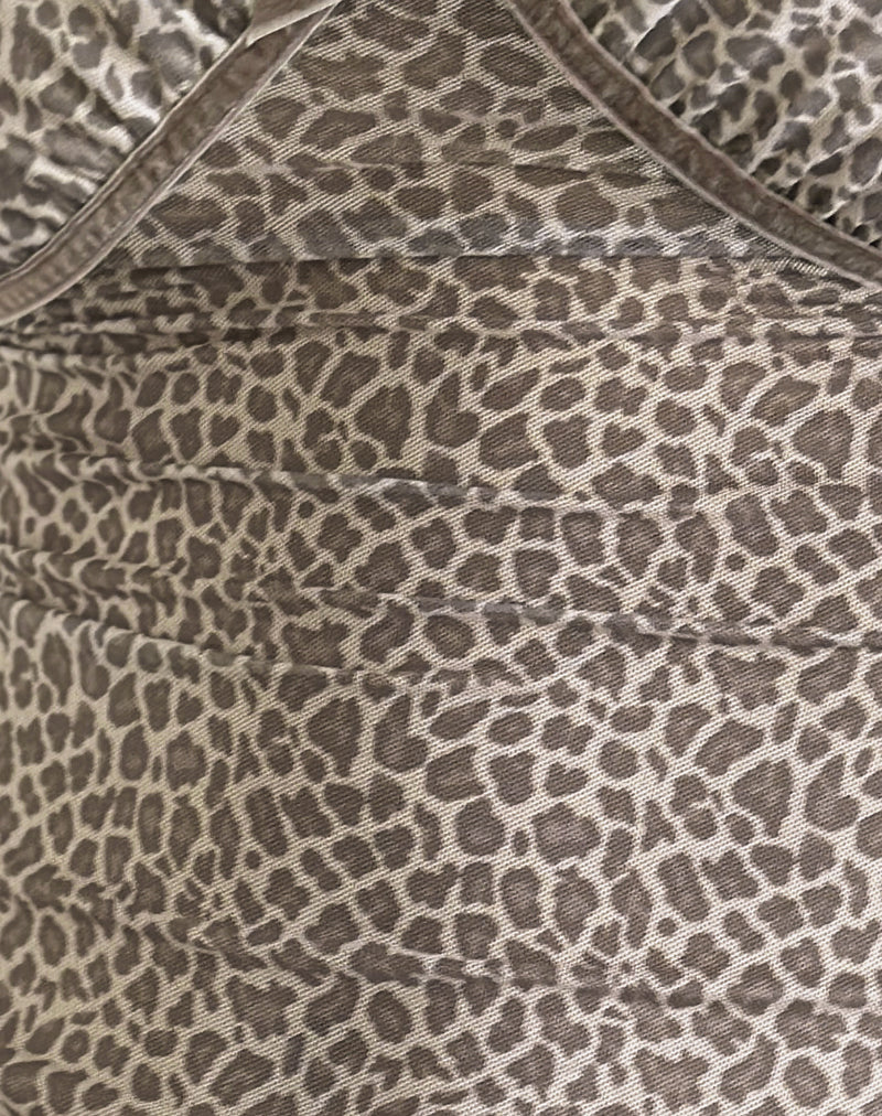 Jarita Cami Top in Dainty Leopard Light Brown - Image 6