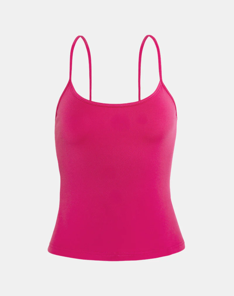Jasila Vest Top in Hot Pink