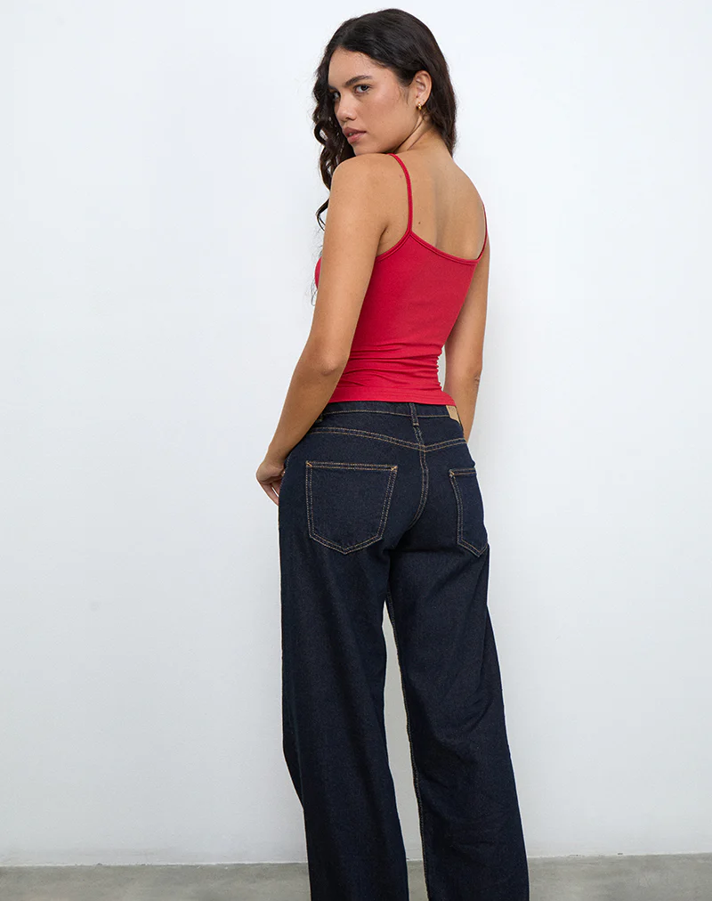 Jasila Vest Top in Red - Image 4