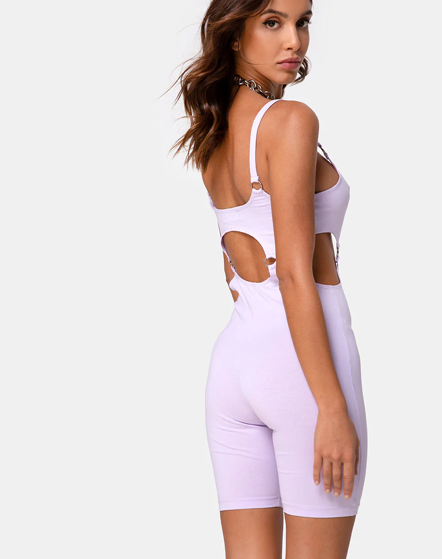 Jaso Unitard in Lilac - Image 2