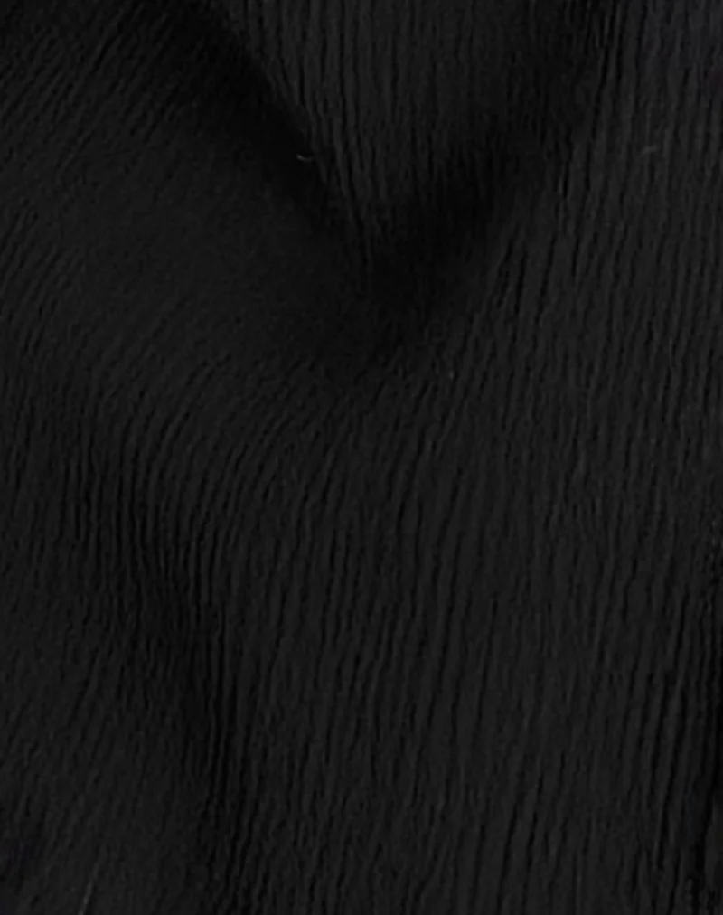 Jastipa Longline Butterfly Top in Black - Image 5