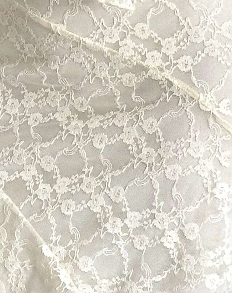 Jati Mini Dress in Off White Canina Rose Lace - Image 6