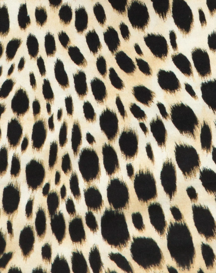 Jazzie Off the Shoulder Dress in Cheetah - Image 5