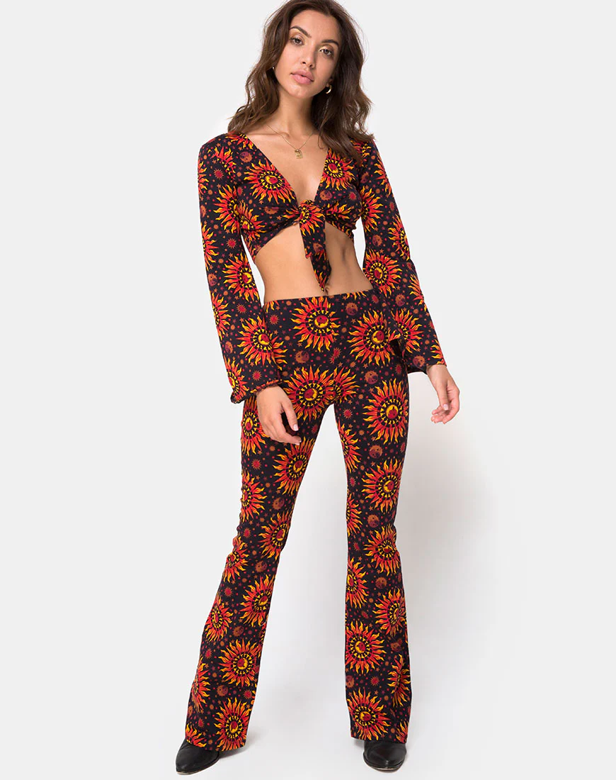 Jeevan Flare Trouser in Hot Sun  X Princess Polly - Image 3
