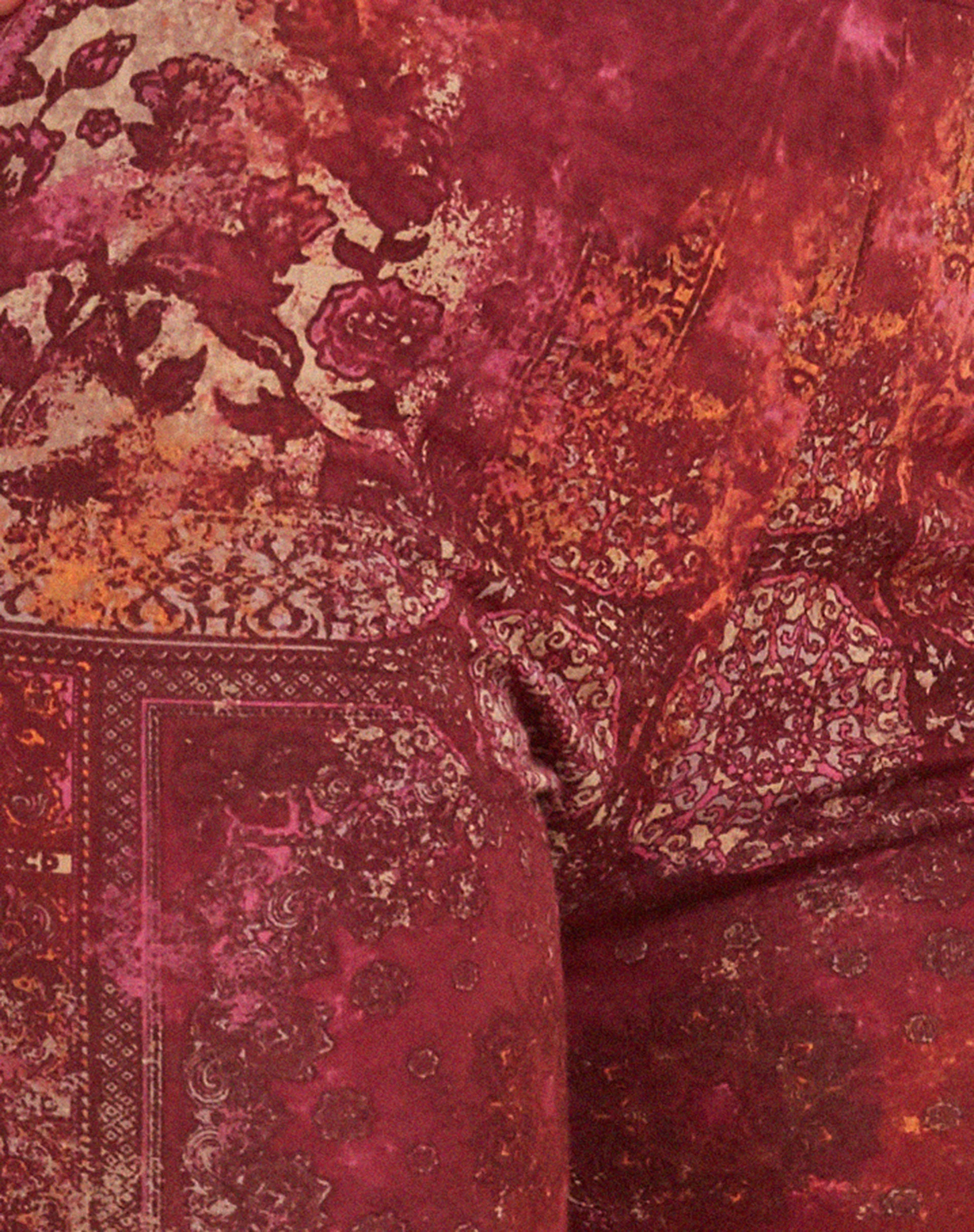 Jeevan Flare Trouser in Abstract Paisley Red - Image 5