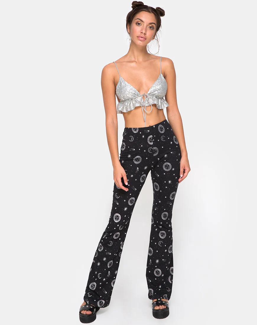 Jeevan Trouser in Small Celestial Black X Princess Polly - Image 2