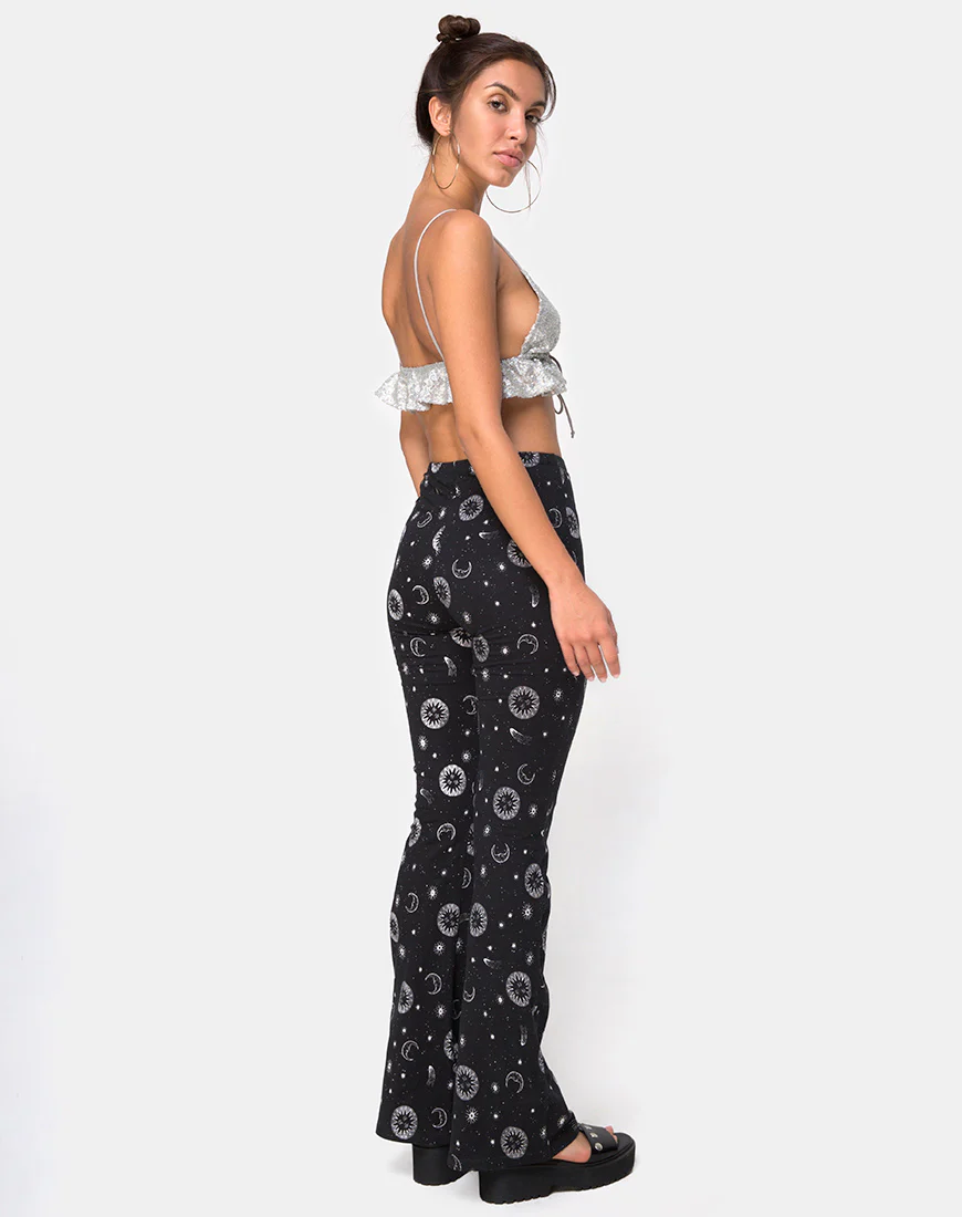 Jeevan Trouser in Small Celestial Black X Princess Polly - Image 3