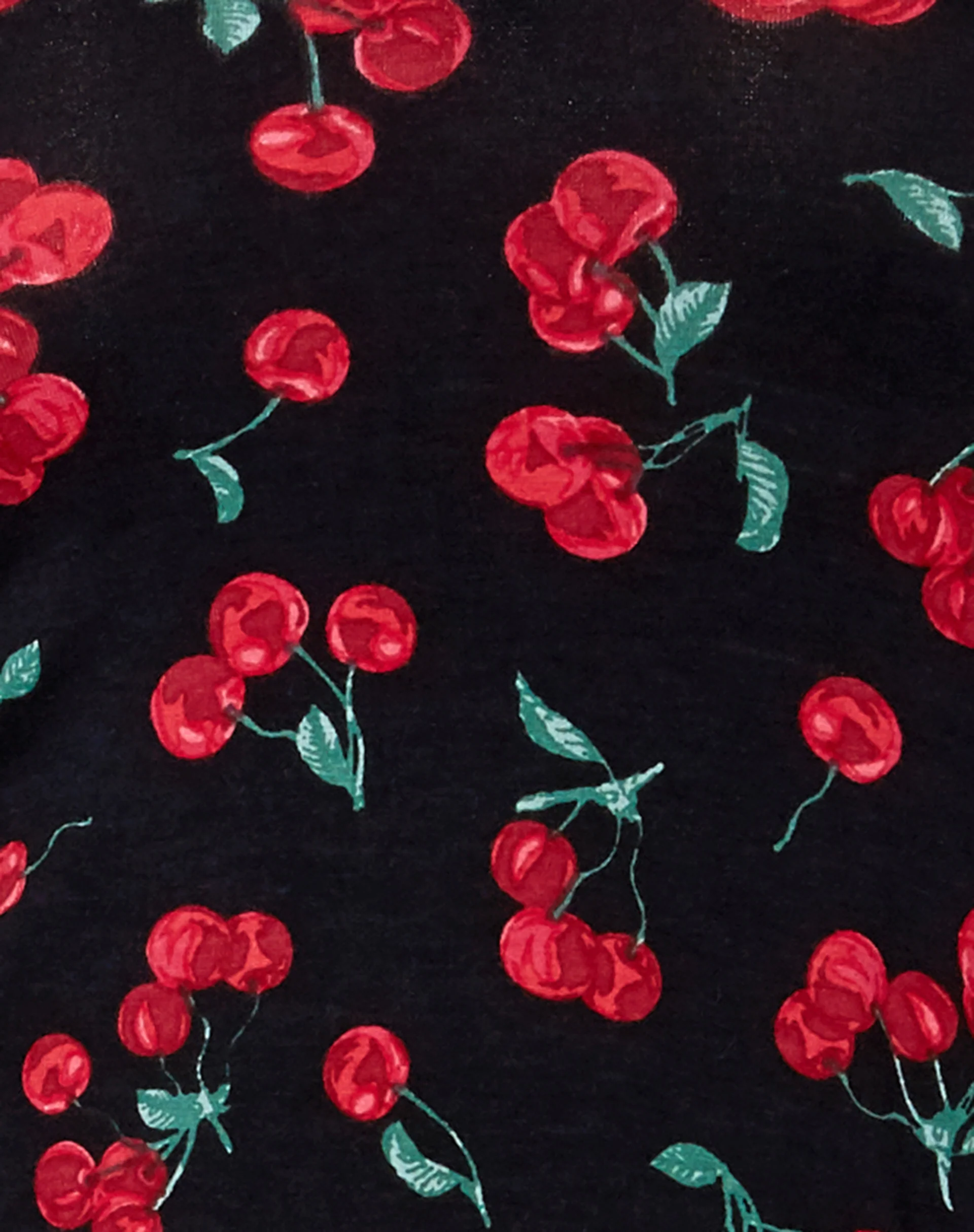 Jeeves T-Shirt Dress in Cherries Black - Image 5