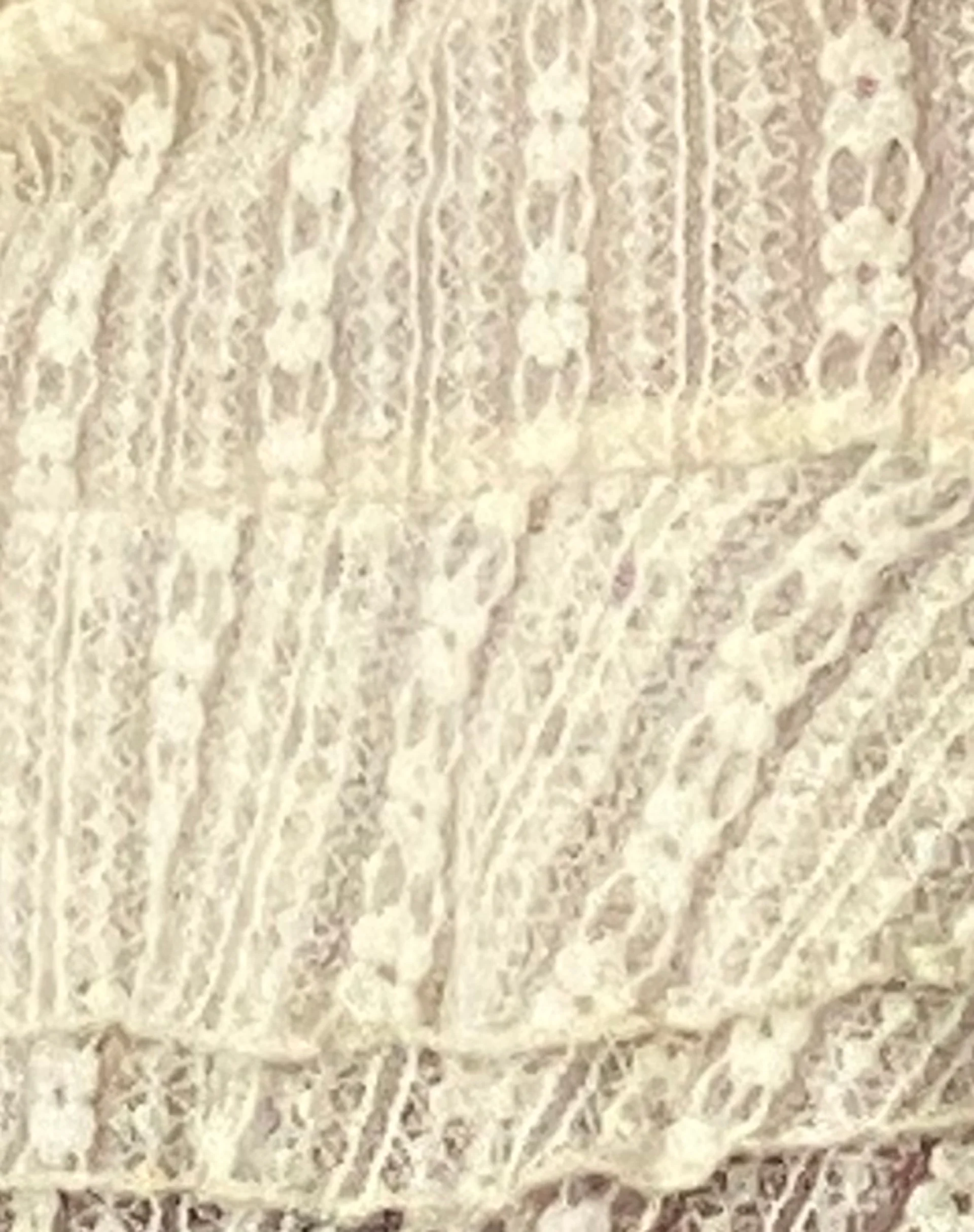 Jeilani Open Back Lace Mini Dress in Cream - Image 6