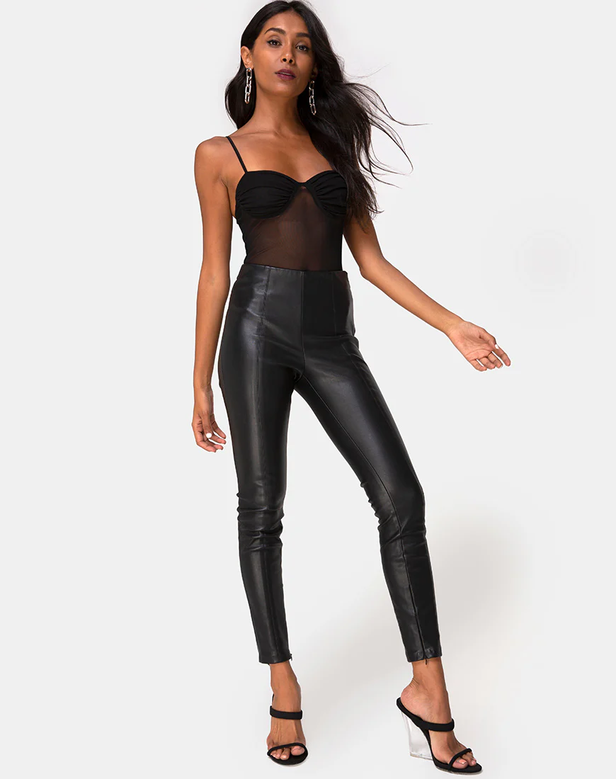 Jelita Sheer Bodice in Black Net - Image 3