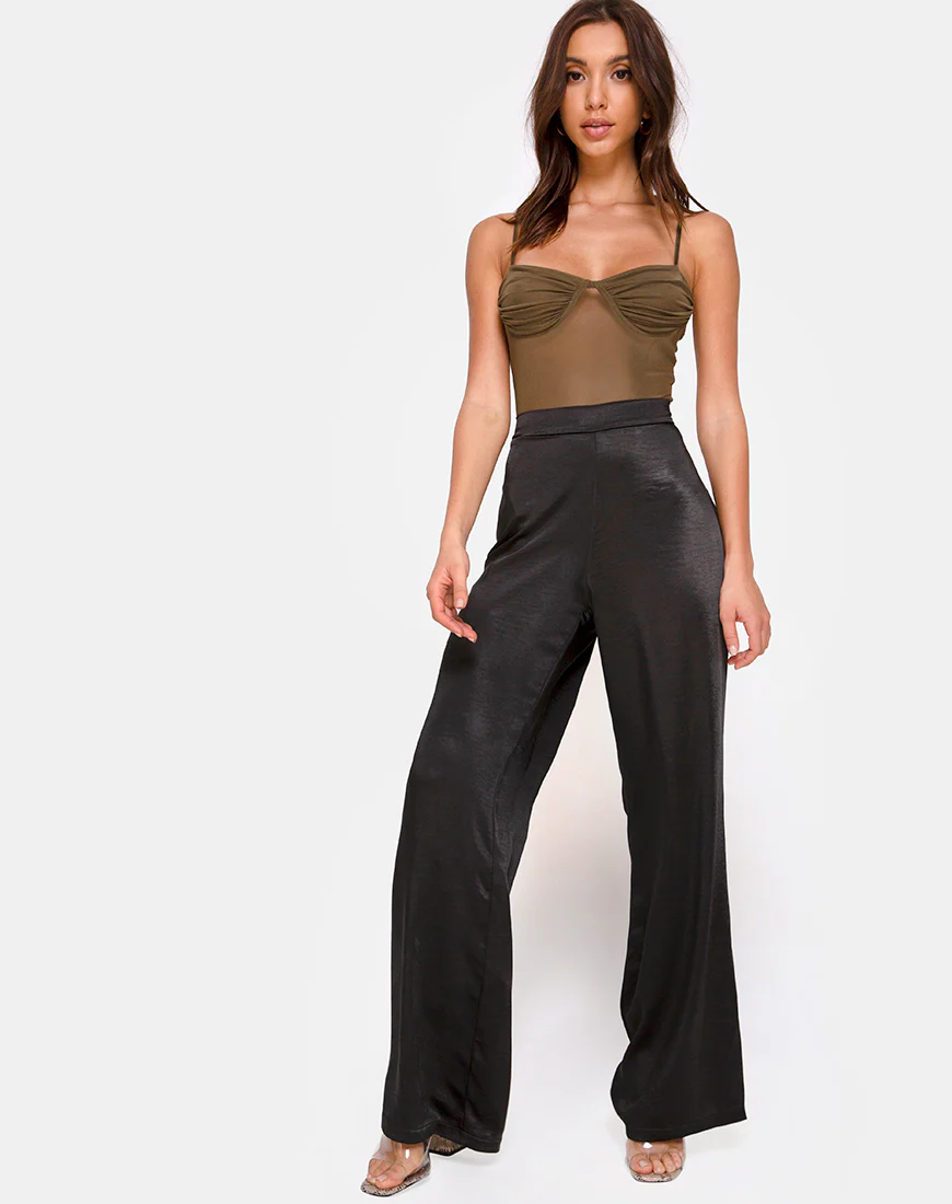 Jelita Bodice in Net Olive - Image 4