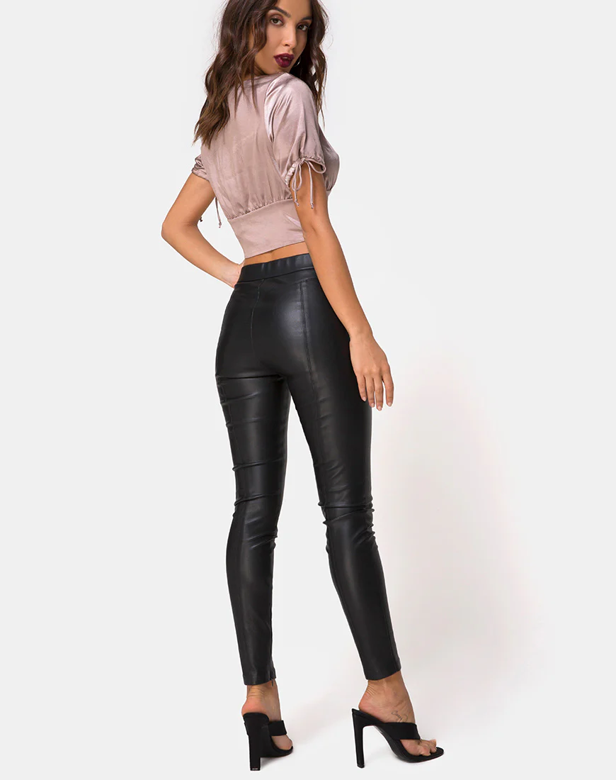 Jene Top in Satin Mink - Image 4