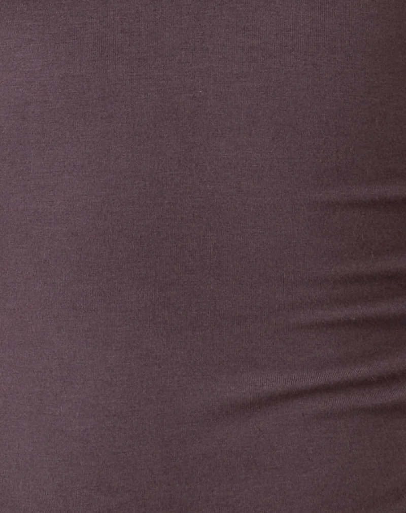 Jenji Long Sleeve Top with Pearl Button in Peppercorn - Image 5