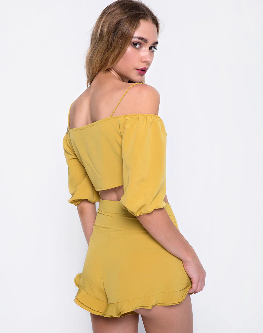 Jiro Short in Mustard - Image 2