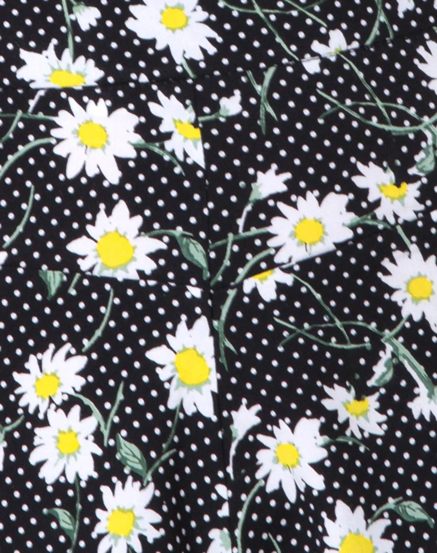 Jiro Short in Polka Daisy Black - Image 5