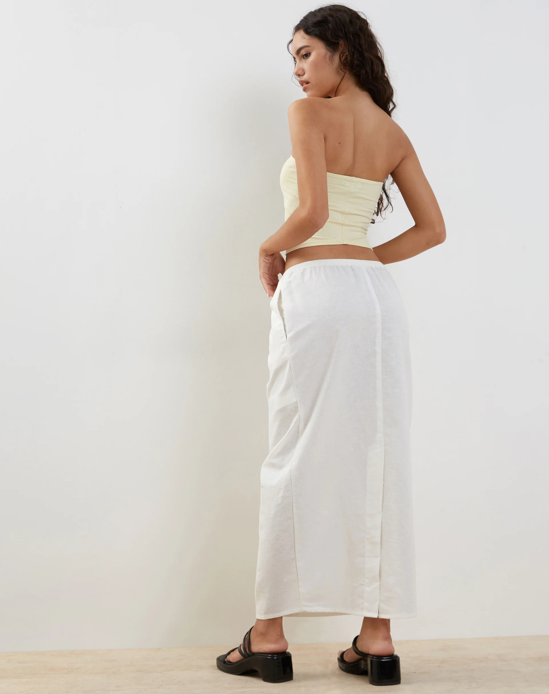 Joelene Maxi Skirt in White - Image 3