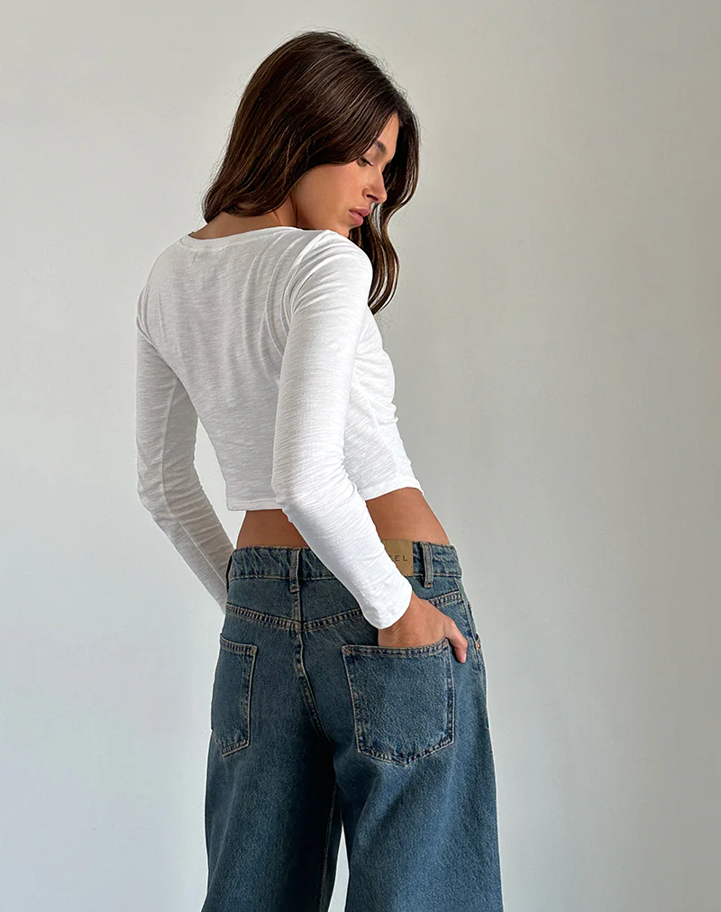 Jojisa Top in Jersey Off White - Image 3