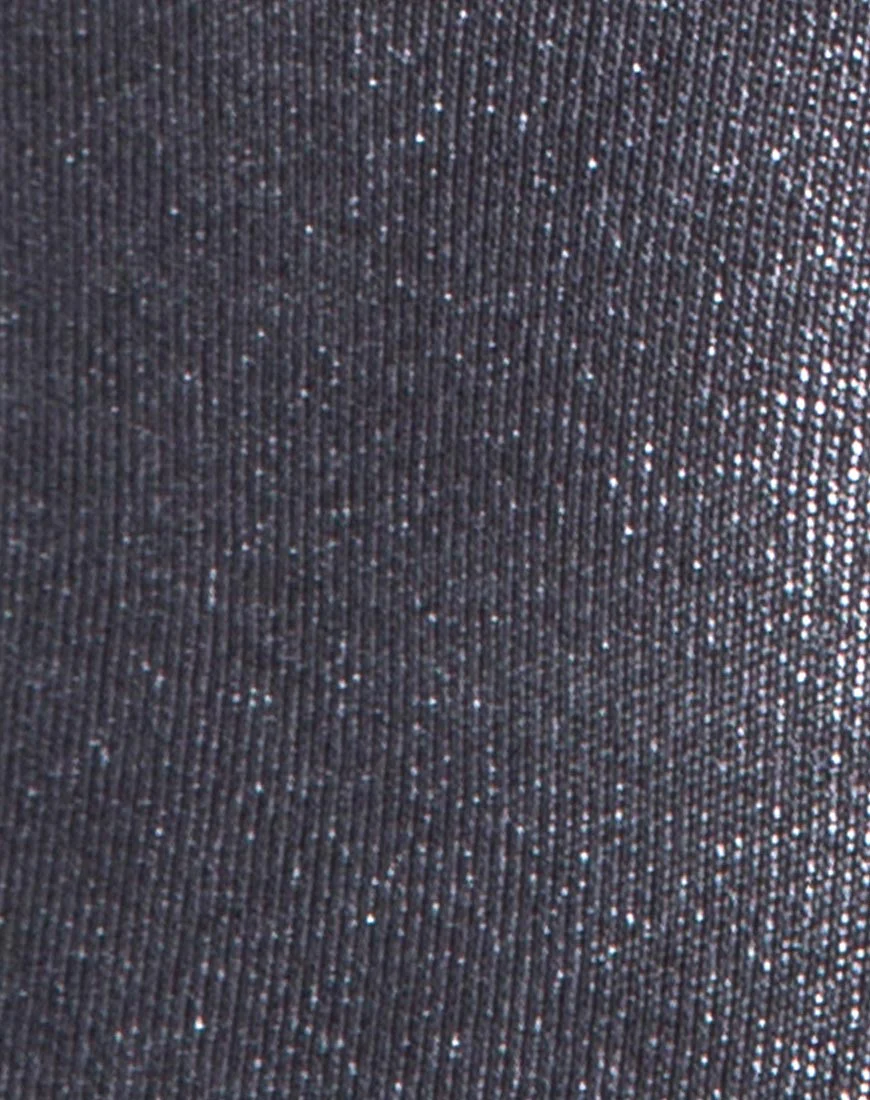 Jojo Bodice in Silver Metallic Drape Knit - Image 5