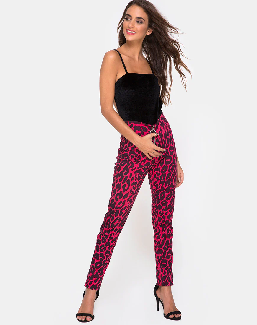 Jolim Trouser in Oversize Jaguar Red - Image 4