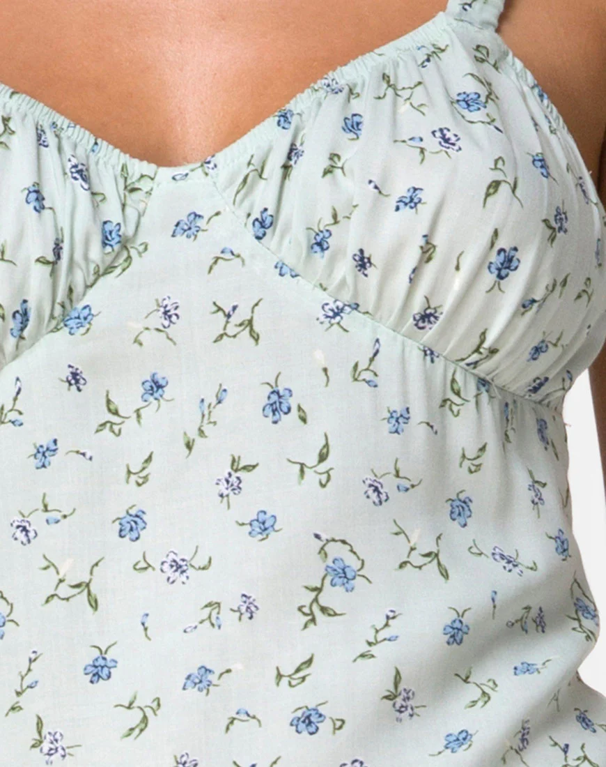Jova Midi Dress in Pretty Petal Green - Image 7