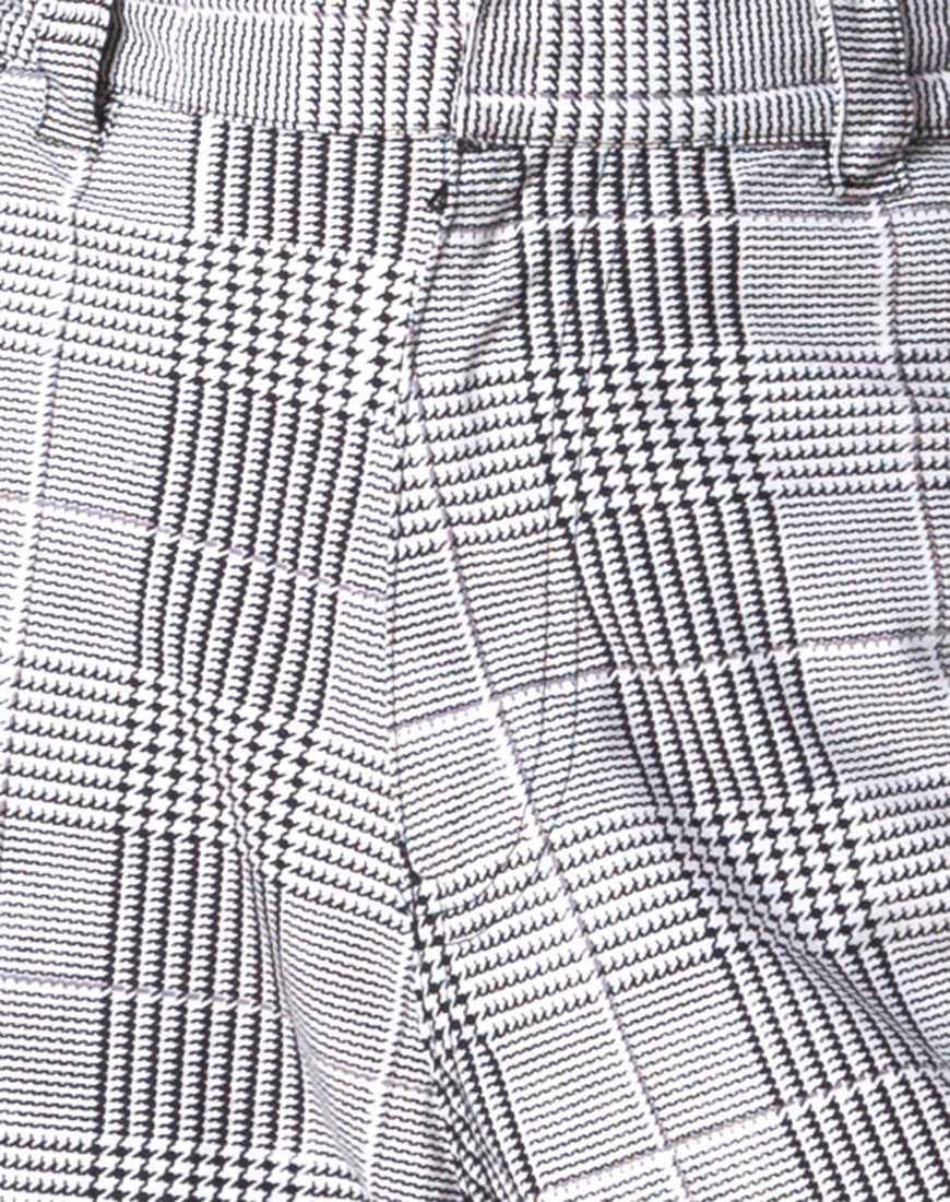Jubie Cargo Trouser in Charles Check Grey - Image 5