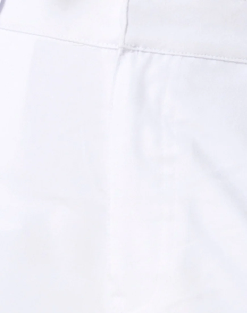Jubie Cargo Trouser in White Drill - Image 6