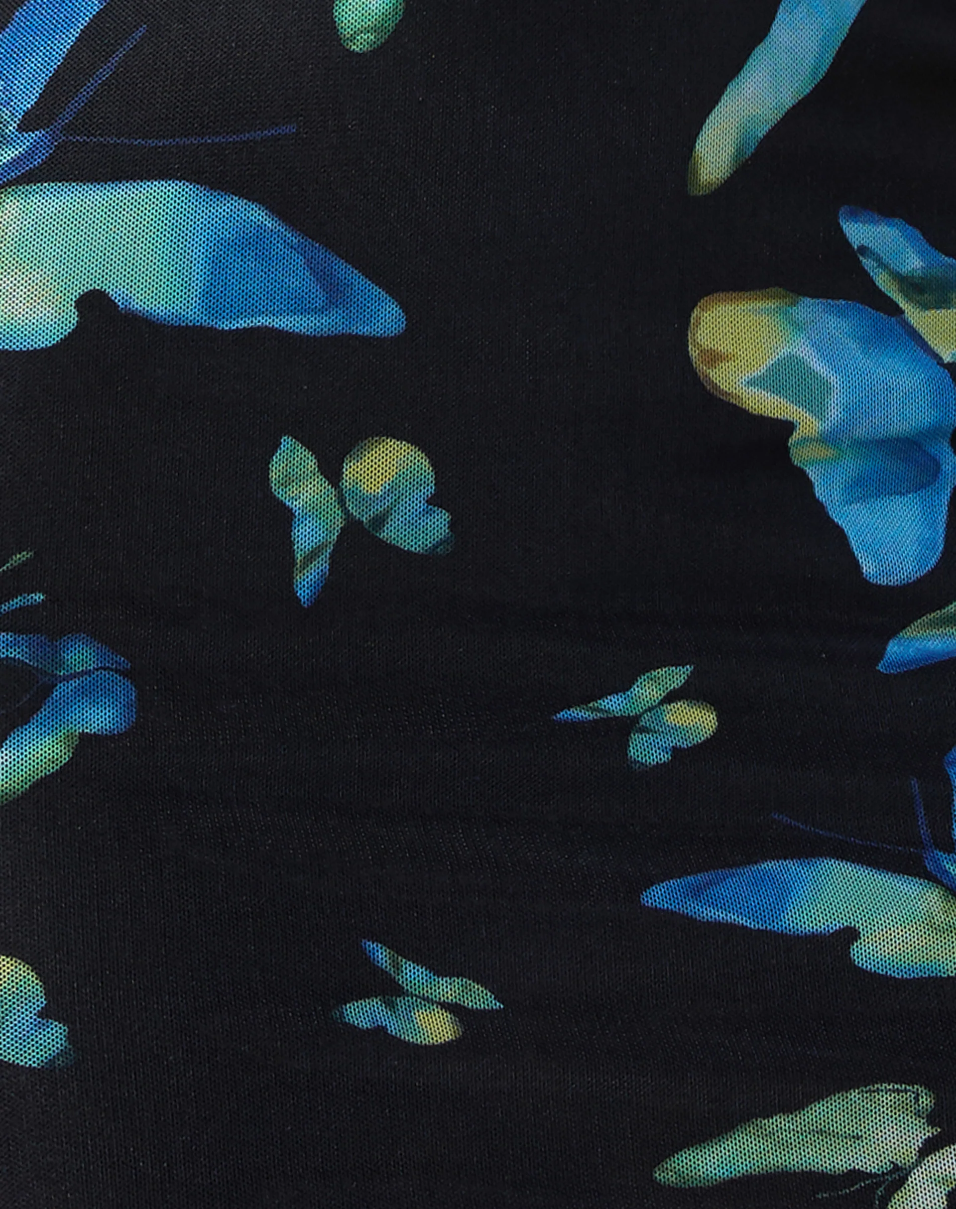 Juleha Mini Dress in Butterfly Watercolour Black - Image 6