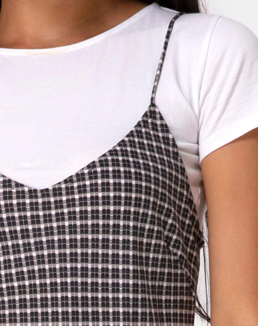Juvina Dress in Check It Out Black - Image 5