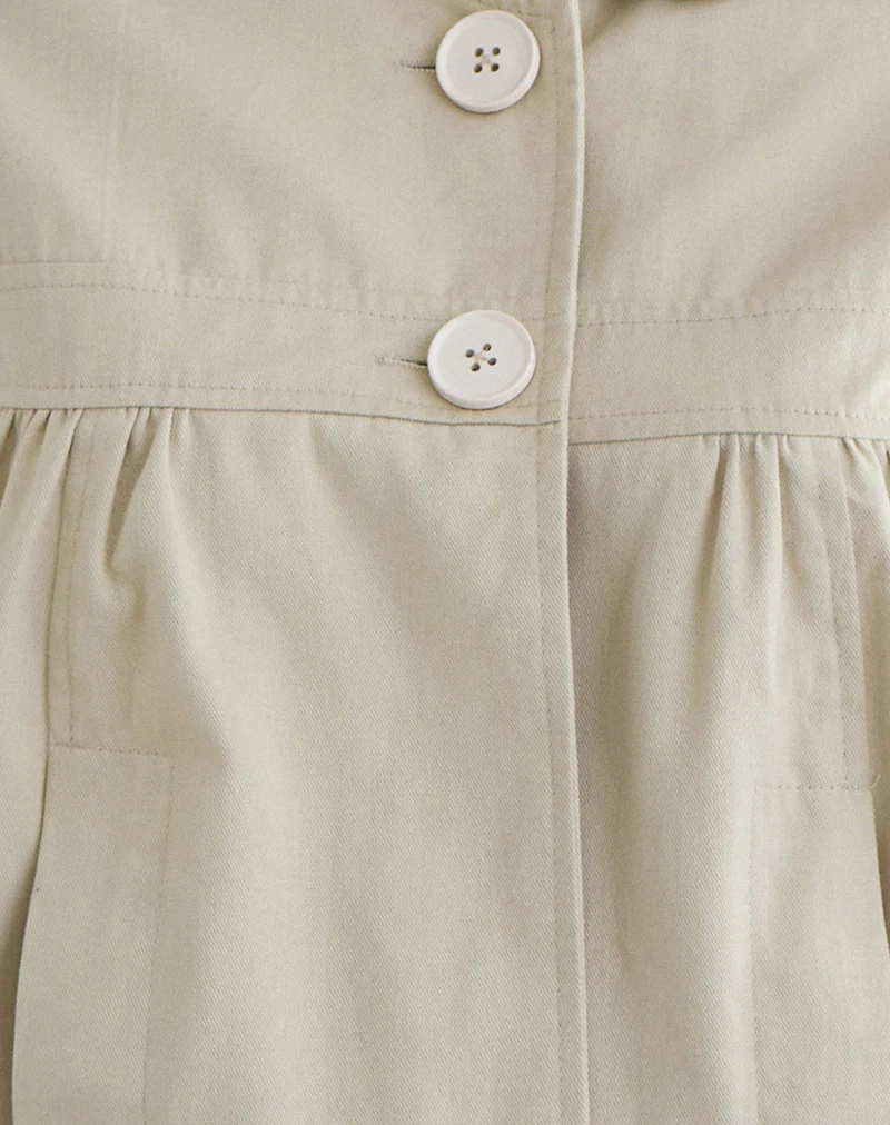 Kaelus Shirt in Cotton Twill Latte - Image 5